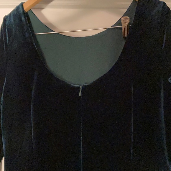 NWT Alex Evenings size 12 green velvet dress - Picture 8 of 15